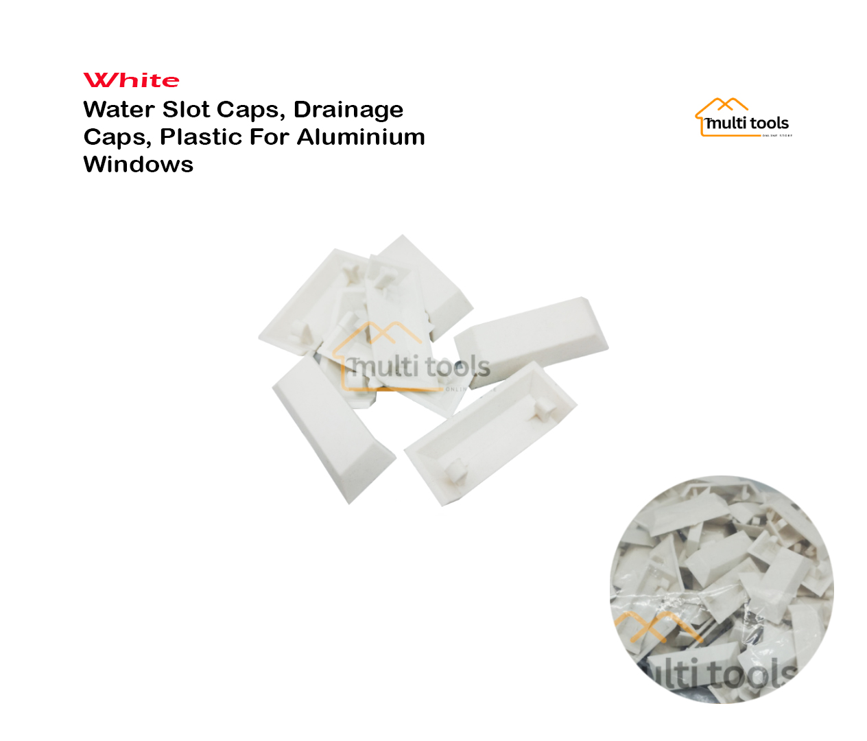 Water Slot Caps, Drainage Caps, Plastic For Aluminium Windows